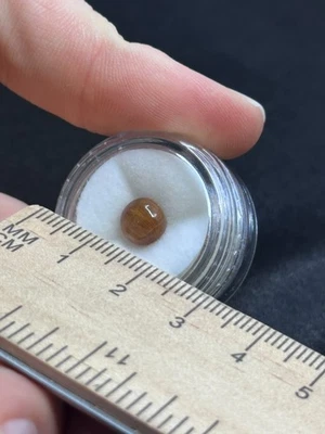 Cabujón de piedras preciosas de piedra solar pulida en tarro de gemas - hallazgo de patrimonio vintage Foto 1 de 3