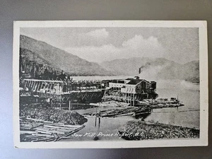 Vintage Saw Mill Prince Rupert BC British Columbia Canada Postcard - Picture 1 of 2
