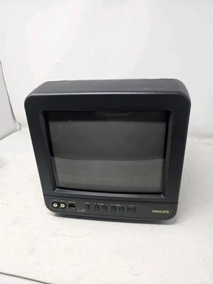Philips Magnavox PR0935B301 9" AC/DC CRT TV FM Retro Gaming  - Image 1 of 4