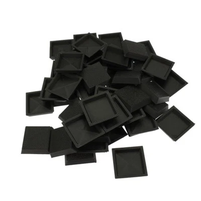 AXIS 3D Square Wargaming Plastic Model Bases + Magnet for Table Top Games,