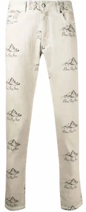 WOW! New Tags Blue Sky Inn logo pant beige size medium $320 - Picture 1 of 2