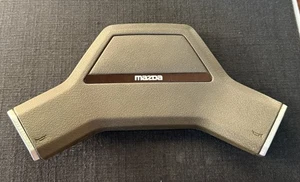 MAZDA 1978-82 CAPELLA (CB) 626 GENUINE BROWN STEERING WHEEL HORN PAD!! - Picture 1 of 12