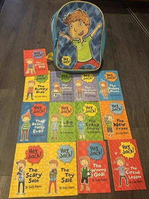 Hey Jack By Sally Rippin Lot Of 13 Books And School Bag Back Pack Kids book set - Image 1 of 4
