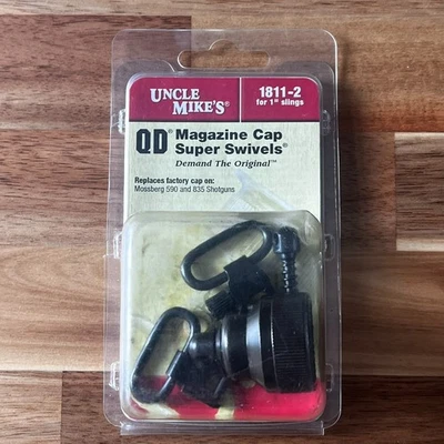 Tapa de cargador Uncle Mike's QD súper giratoria 1811-2 para eslingas de 1" aptas para Mossburg 590 Foto 1 de 2