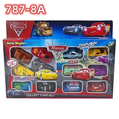 12 PCS Disney Pixar Cars Lightning McQueen Jackson Storm PVC Model Kids Car Gift - Image 1 of 4