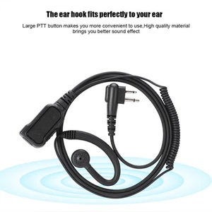 M Head Ear Hook Type Earpiece Headset With PPT Button Fit For GP2000 FY - Zdjęcie 1 z 7