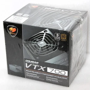 Cougar VTX700 700W 80 PLUS Bronze ATX Power Supply Sleeved Cables Silent Fan - Afbeelding 1 van 2