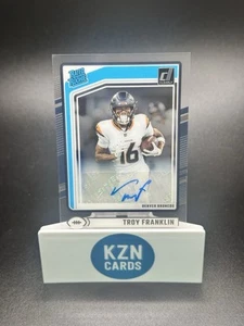 2024 Clearly Donruss Troy Franklin Rated Rookie Auto Broncos - Picture 1 of 2