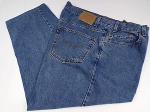 Vintage Levis 550 Mens Jeans 42 x 27 Relaxed Fit Red Tab 100% Cotton J24 - Picture 1 of 9