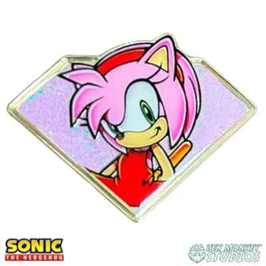 Golden Series 2: Emerald Amy - Sonic the Hedgehog Pin - Picture 1 of 1