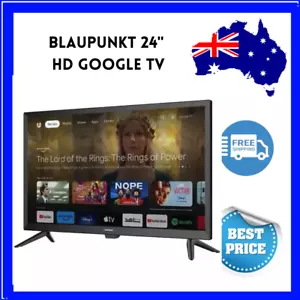 Blaupunkt 24" HD Smart 12V DC caravan adapter, HD GOOGLE TV FREE shipping AU - Picture 1 of 4