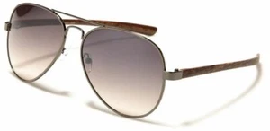 Gafas de sol de aviador con estampado de madera - Imagen 1 de 12
