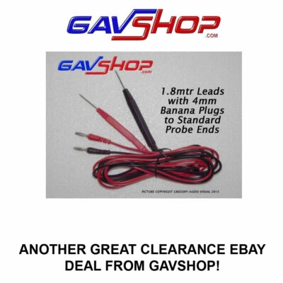 GAVSHOP Black/Red 1.8 m Replacement Test Leads for Digital Multimeter testers Y226