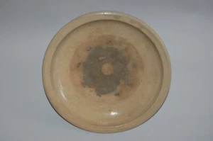 Ishizara stoneware platter, yellow and pinkish glaze, Seto ware, mingei, Japan - Picture 1 of 10