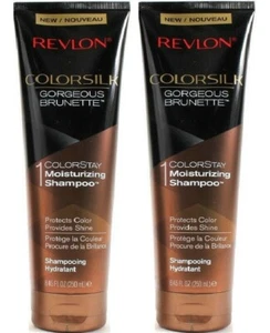 2 REVLON COLORSILK COLORSTAY BRUNETTE MOISTURIZING SHAMPOO FREE SHIPPING USA NEW - Picture 1 of 4