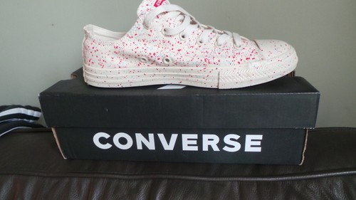 NUOVISSIME in scatola Converse CT All Star Splatter Lo Ox trainer UK 4 EU 37 crema