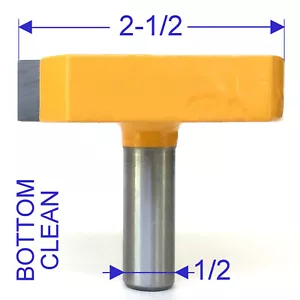 1 pc 1/2" Shank 2-1/2" Diameter Bottom Cleaning Router Bit re - Picture 1 of 12