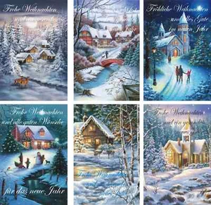 10 cartoline di Natale con busta 22-0005, biglietti di auguri Natale - Foto 1 di 1
