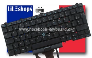 Original französische Tastatur für Dell Latitude 14 7000 - 7480 / 7490 Dual Pointing - Bild 1 von 1