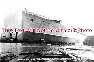 DU 2230 - Launch Of The SS Mauretania Ship, Wallsend, County Durham 1906 - Picture 1 of 1