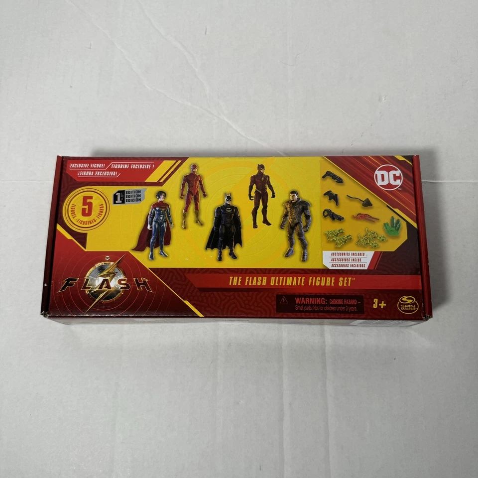 Juego de 5 figuras de acción de primera edición de DC Comics The Flash Ultimate NUEVO Foto 1 de 4