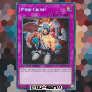 Yu-gi-oh! TCG 1x Mind Crush (Secreto Raro) SBC1-ENE19 x1 YUGIOH! TRAp 1a edición casi nuevo - Imagen 1 de 1