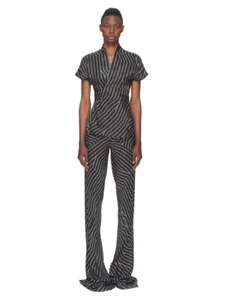 BNWT HARRODS RRP £580 RICK OWENS EDFU Bias Flared Trousers IT42 , UK 10, EU 38 - Picture 1 of 14