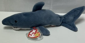 Errores de etiqueta Ty Beanie Baby Crunch the Shark #4130 - Imagen 1 de 17