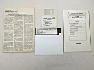 Hitachi CDR-EXT5D Disco di installazione CD-ROM 3,5" e 5,25" con manuale - Foto 1 di 6