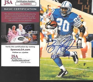 BARRY SANDERS SIGNED CARD CLASS OF 2004 GOAL LINE ART COLLECTORS LIMITED EDITION - Picture 1 of 1