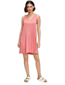 Gap Dress Womens Large Pink Sleeveless V Neck Tank Swing Casual Summer NEW - Picture 1 of 13