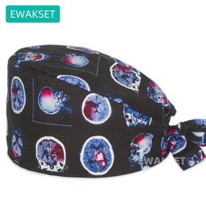 Fashionanle Scrub Cap with Sweatband Doctor Nurse Dental Cotton Hat Surgical Cap - Picture 1 of 8