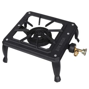 Portable Stove Burner Cast Iron Propane LPG Gas Cooker for Patio Outdoor Camp... - Picture 1 of 7