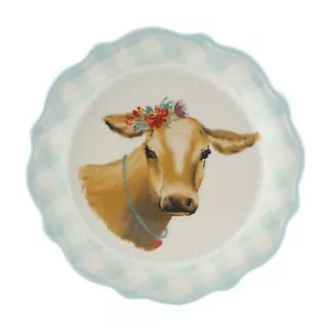 The Pioneer Woman Novedad 7" Plato Aperitivo Azul Guinga Vaca, NUEVO - Imagen 1 de 1