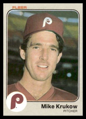 1983 Fleer  Mike Krukow #163 Philadelphia Phillies Baseball Card - Image 1 of 2
