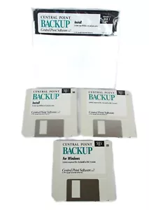 Central Point Backup Software Version 7.1 For DOS With Both 3.5" And 5.25" Disks - Picture 1 of 4
