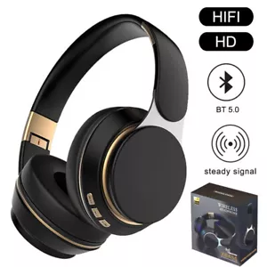 Auriculares Inalámbricos Bluetooth 5.0 Estéreo Sobre la Oreja Micrófono Plegable Tarjeta TF - Imagen 1 de 24
