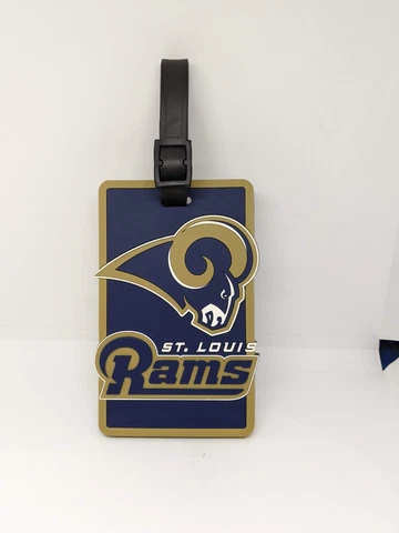 St. Louis Rams Travel Bag Tag Luggage ID Tag Team Colors NFL Cover