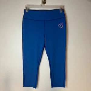 Peloton Blue Cropped Leggings Womens XL Cycling Workout Running Athletic Gym - Picture 1 of 5