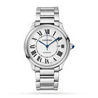 New Cartier Ronde Stainless Steel Automatic 40 mm Silver Watch WSRN0035