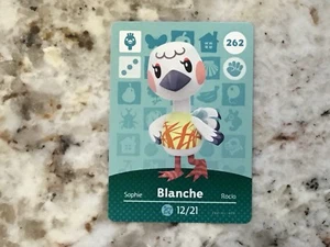 Tarjeta BLANCHE #262 Animal Crossing Amiibo Auténtica Nintendo Como Nueva de la Serie 3 - Imagen 1 de 2