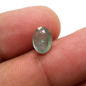 Gorgeous Rare 1.40 Crt Green Colombian Emerald Faceted Oval Shape Loose Gemstone - Imagen 1 de 9