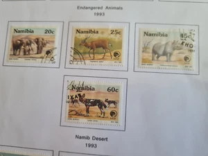 NAMIBIA 1993 SG 606-609 NATURE FOUNDATION USED - Picture 1 of 1