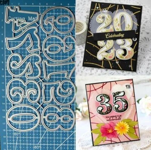 0-9 Zahl Metall Stanzformen Cutting Dies Scrapbooking Stanzschablonen Stencils - Bild 1 von 5