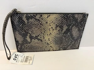 AIMEE KESTENBERG Handgelenktasche Schlangenleder Reißverschluss Geldbörse Neu mit Etikett - Bild 1 von 2