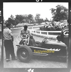 Vtg 1959 Med Format FILM Photo NEGATIVE Allentown SPEEDWAY Liguori OFFY SPRINT—1 - Picture 1 of 2