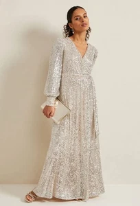 Phase Eight Women's Amily Sequin Maxi Dress UK 8 BNWT - Picture 1 of 4