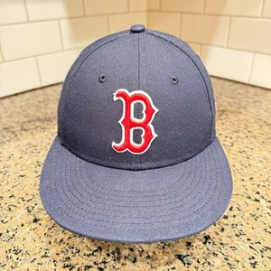 Boston Red Sox Baseball New Era 59Fifty On-Field Hat Cap 7 1/4 Blue - Picture 1 of 9