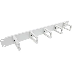 3x InLine 19" Kabelführungspanel, 5 kleine Bügel, RAL 7035, grau - Bild 1 von 2