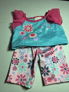 Build-a-Bear BABW 2-teiliges Pyjama-Set Satinunterteil Bärenkleidung - Bild 1 von 3